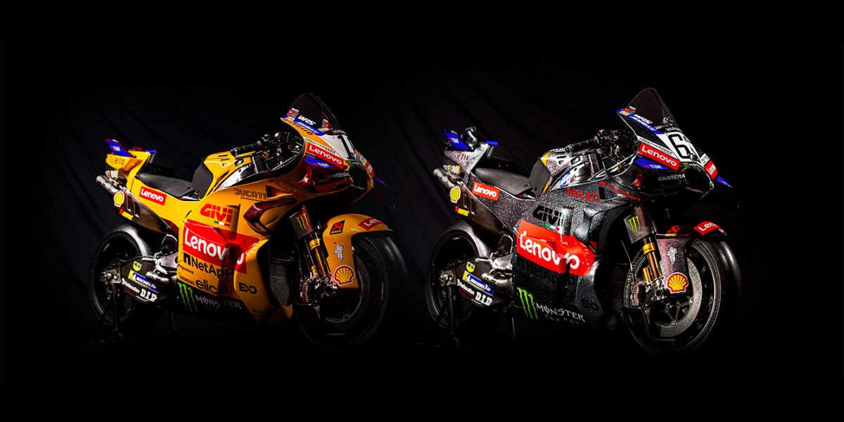 A Ducati inicia a temporada de corridas de 2026 com duas pinturas especiais que celebram sua história nas pistas